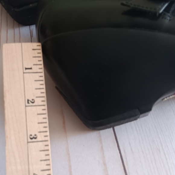Underfoot| Black Leather Mary Jane Wedge Heel Sz 9 Comfort Minimal Professional main image 10